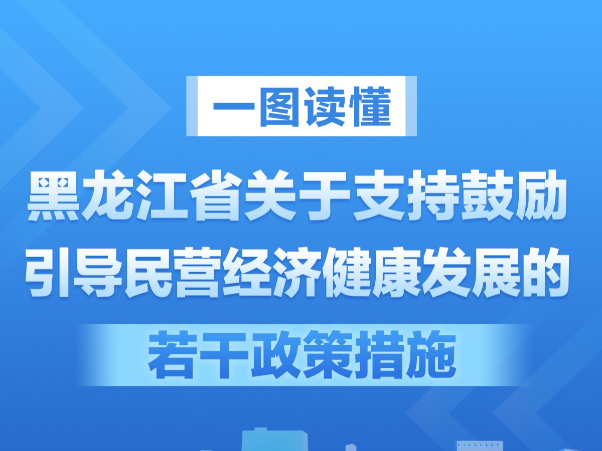 【圖解】一圖讀懂《黑龍江省關(guān)于支持鼓勵引導(dǎo)民營經(jīng)濟(jì)健康發(fā)展的若干政策措施》