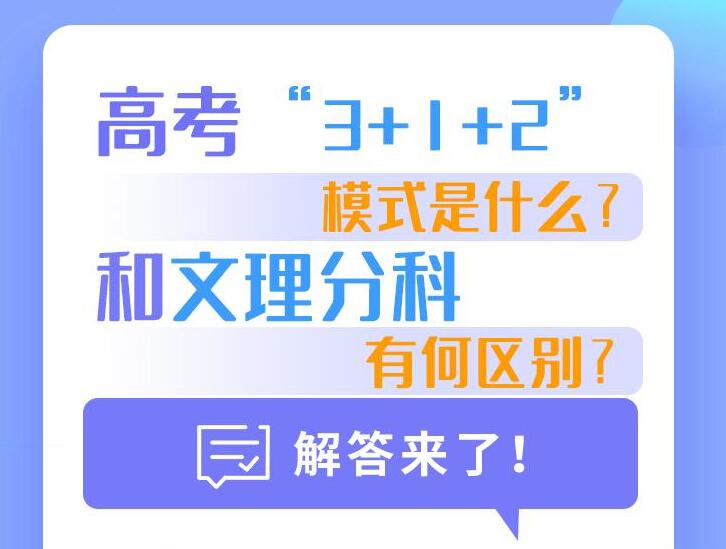 民生問答｜高考“3+1+2”模式是什么,？和文理分科有何區(qū)別,？解答來了！